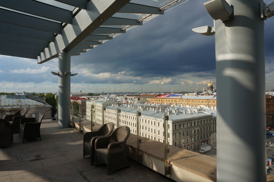 Панорамная терраса на крыше Мариинского театра 2